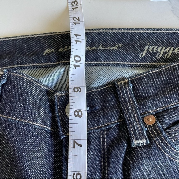 7 For All Mankind Jagger Boot Cut  Jeans size 27 dark blue wash - Picture 13 of 16